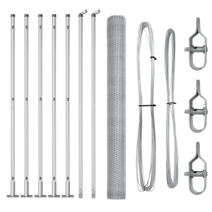 Recinzione Esagonale 1.5x10 m Acciaio Zincato