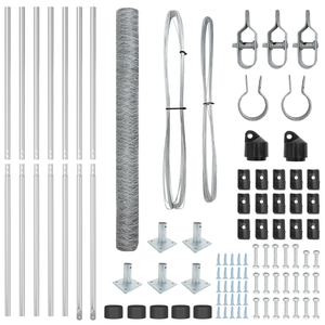 Recinzione Esagonale  1.5x10 m Acciaio Galvanizzato