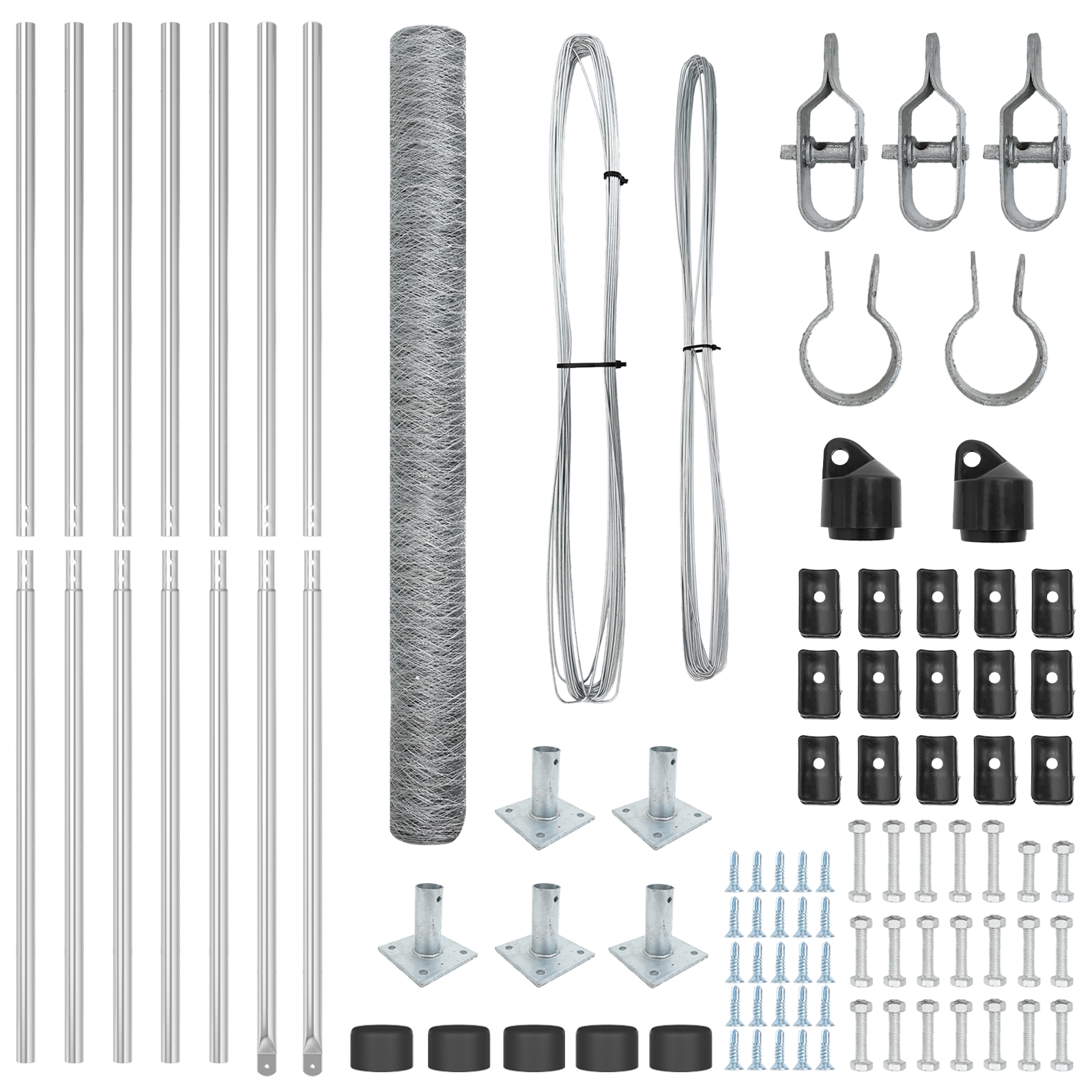 Recinzione Esagonale  1.5x10 m Acciaio Galvanizzato