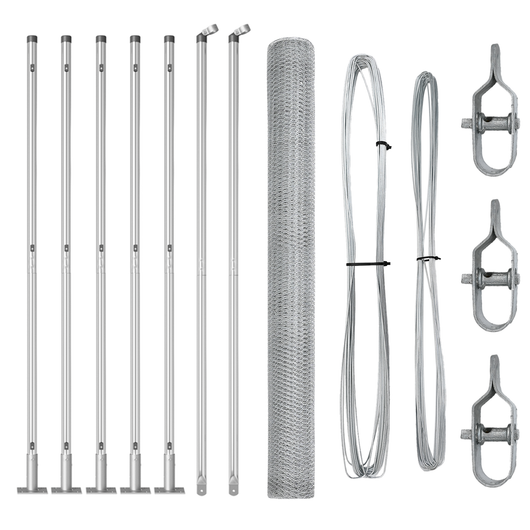 Recinzione Esagonale  1.6x10 m in Acciaio Zincato