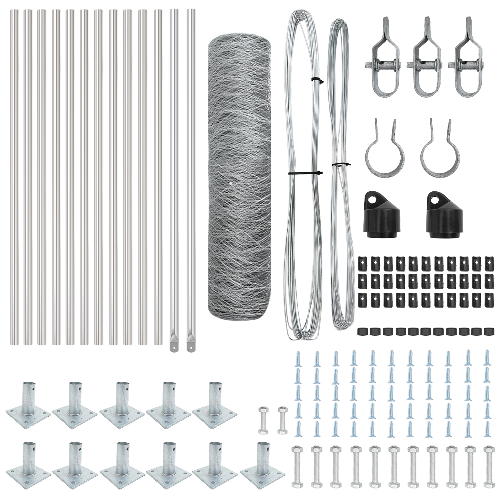 Recinzione Esagonale  0.4x25 m in Acciaio Zincato