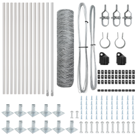 Recinzione Esagonale  0.4x25 m in Acciaio Zincato