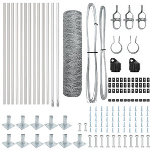 Recinzione esagonale  0,6x25 m in acciaio zincato