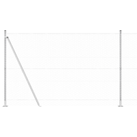 Recinzione Esagonale  1,6x25 m Acciaio Zincato