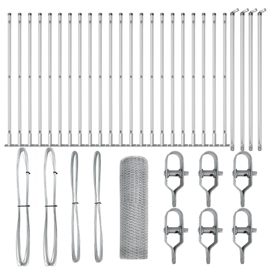 Recinzione esagonale  0,5x50 m Acciaio Zincato