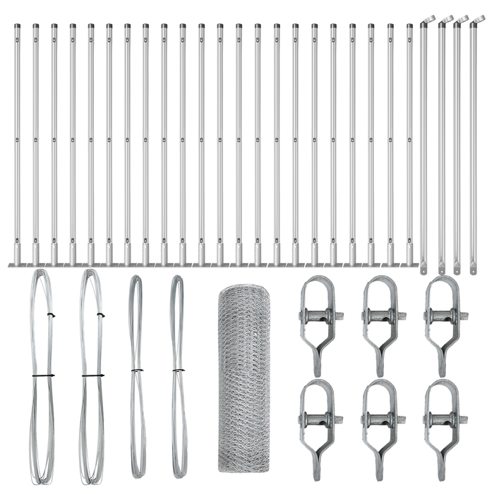 Recinzione esagonale  0.5x50 m Acciaio Galvanizzato