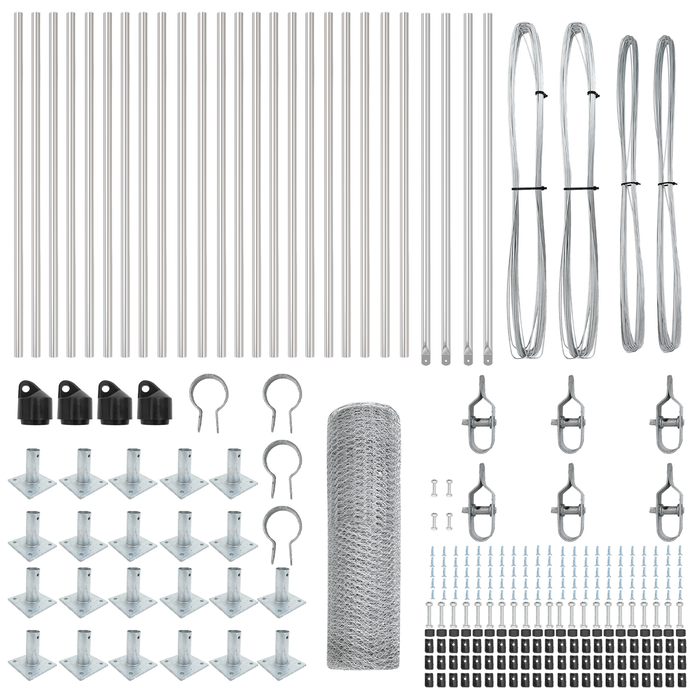 Recinzione esagonale  0.5x50 m Acciaio Galvanizzato
