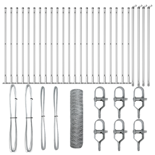 Recinzione Esagonale 0.5x50 m Acciaio Galvanizzato