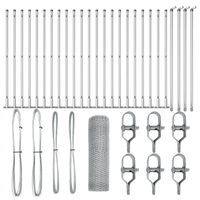 Recinzione Esagonale 1x50 m Acciaio Zincato