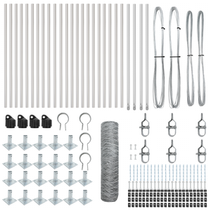 Recinzione Esagonale  1x50 m Acciaio Zincato