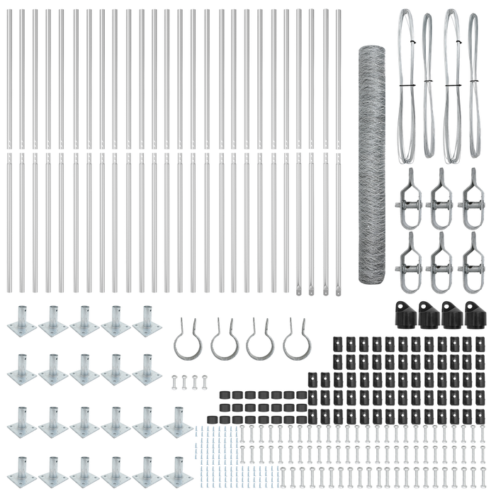 Recinto Esagonale  1,2x50 m Acciaio Zincato