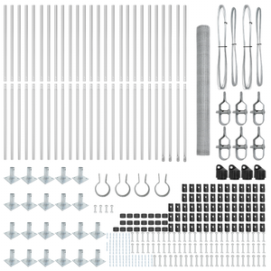 Cancello Esagonale  1.4x50 m Acciaio Zincato