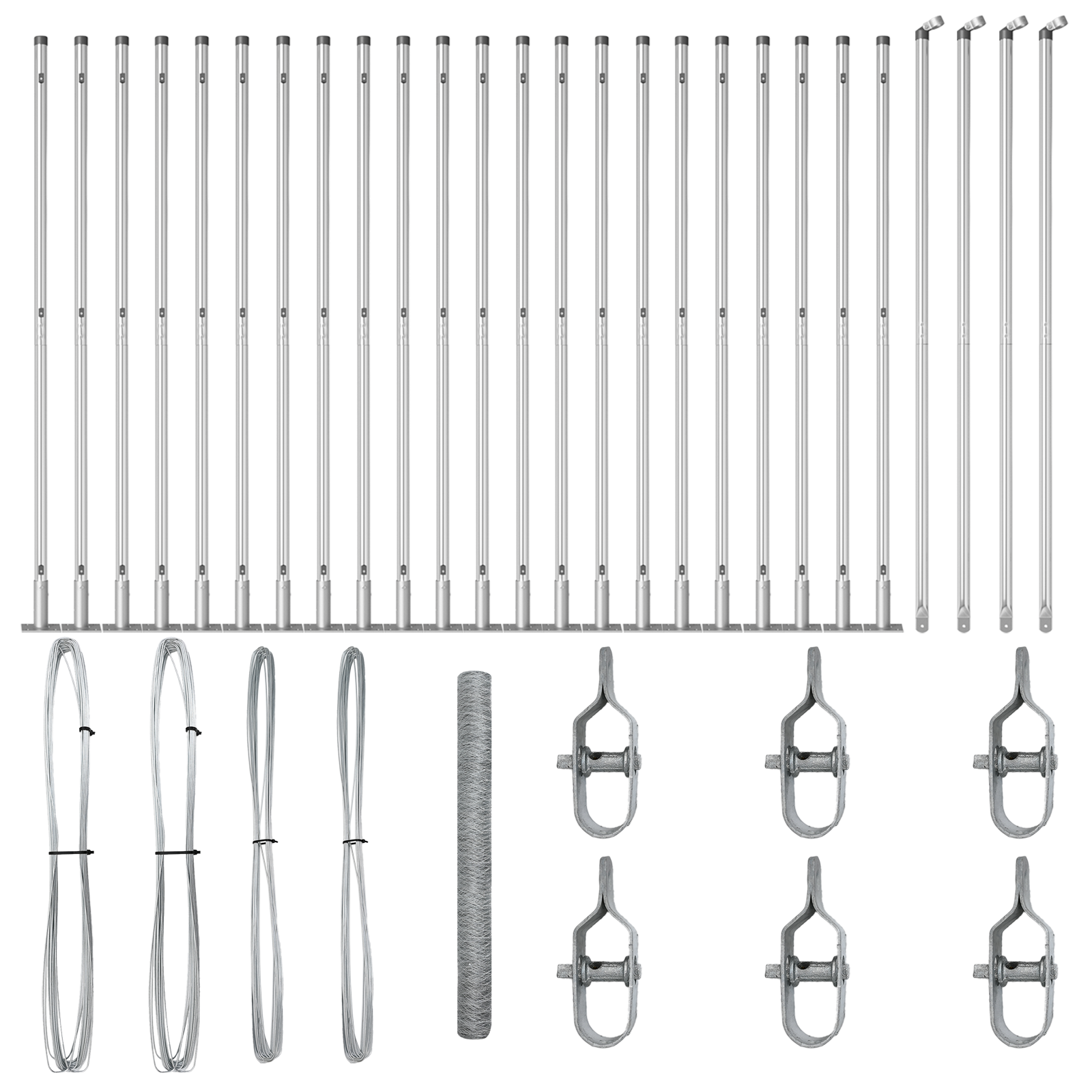 Recinzione esagonale  1.5x50 m Acciaio Zincato