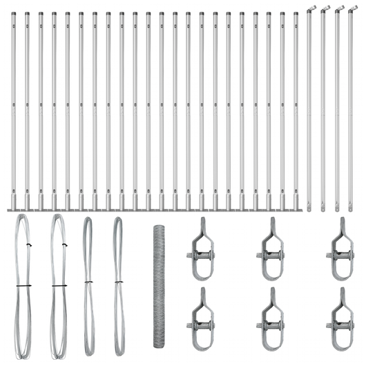 Recinzione Esagonale  1.6 x 50 m in Acciaio Zincato