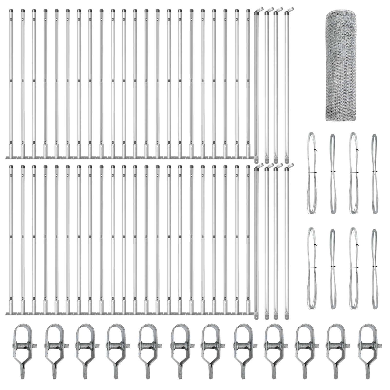 Recinzione Esagonale  0,5x100 m Acciaio Zincato