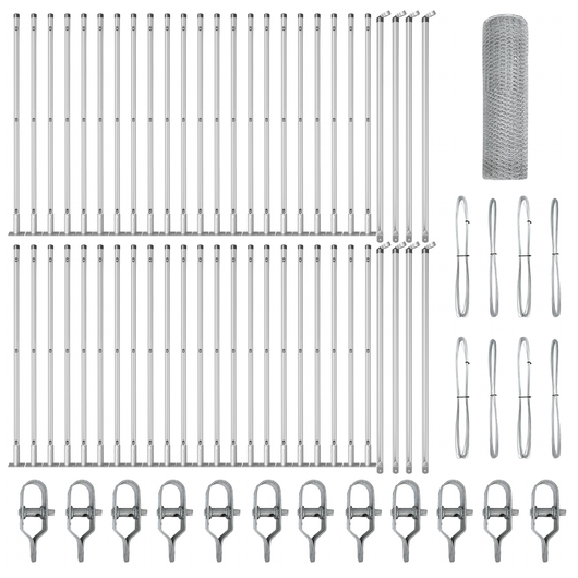 Recinzione Esagonale 0.6x100 m Acciaio Zincato