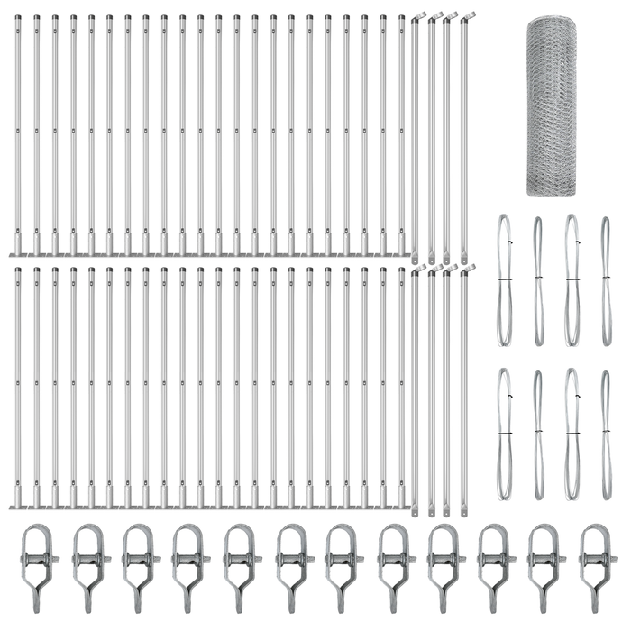 Recinzione Esagonale  0.8x100 m Acciaio Zincato