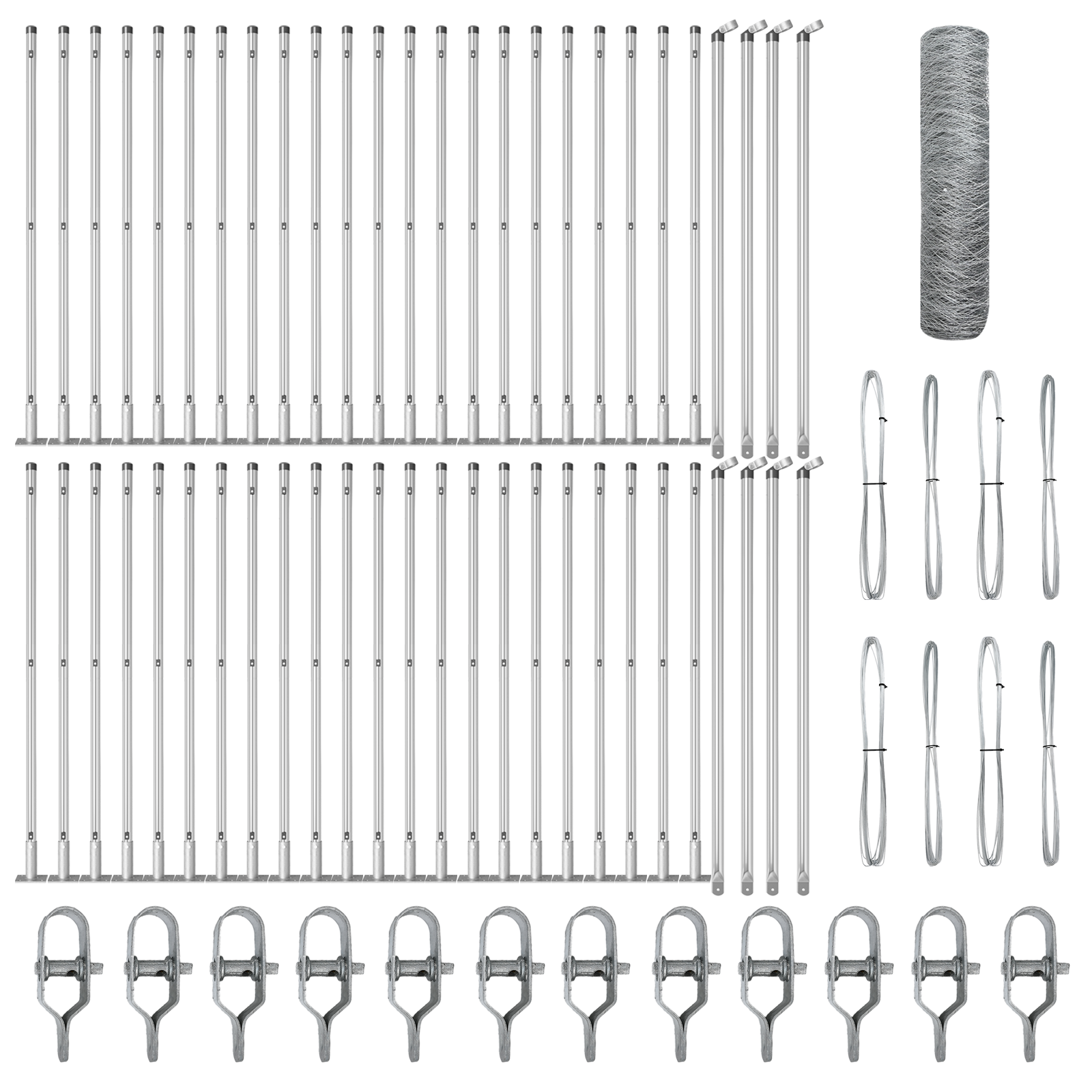 Recinzione Esagonale  0,8x100 m Acciaio Zincato