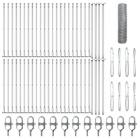 Recinzione esagonale  1x100 m in acciaio zincato