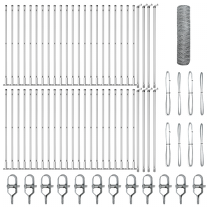 Recinzione esagonale  1x100 m in acciaio zincato