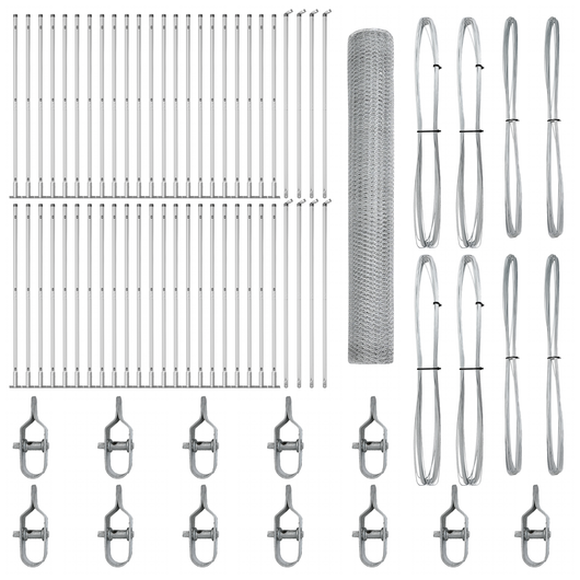 Recinzione esagonale  1,2x100 m in acciaio zincato