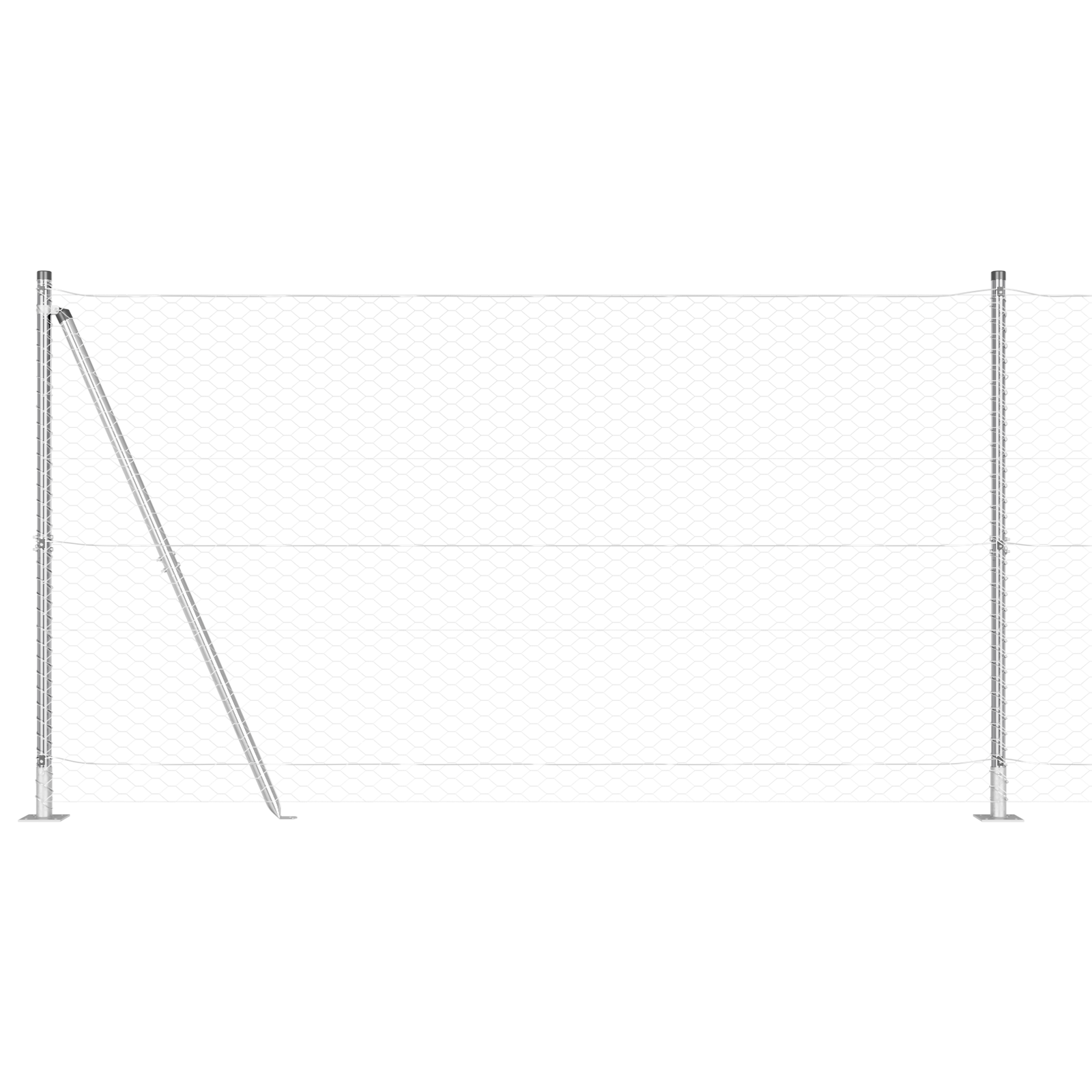 Recinzione Esagonale  1,2x100 m Acciaio Zincato