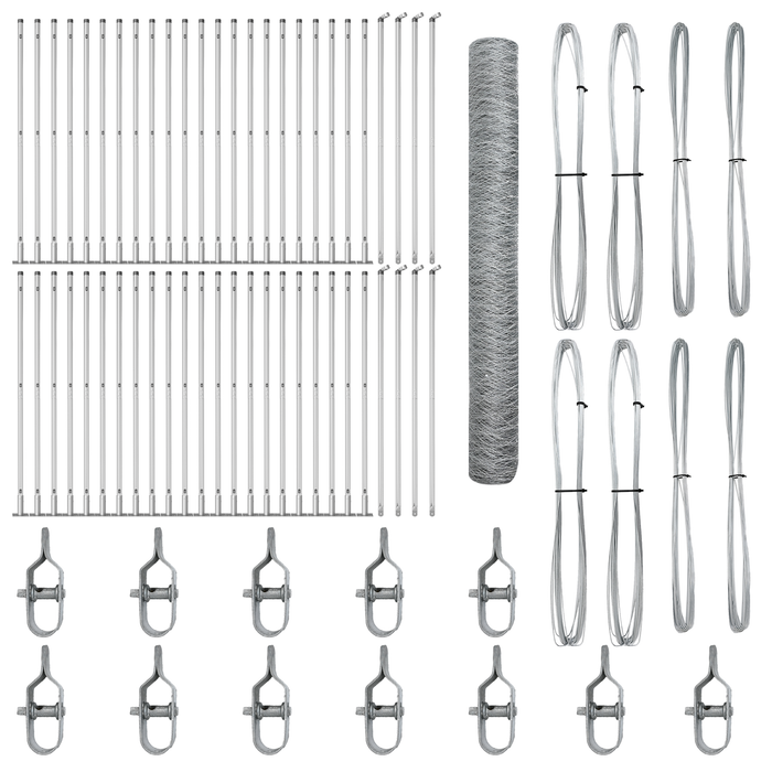 Recinzione Esagonale  1,2x100 m Acciaio Zincato