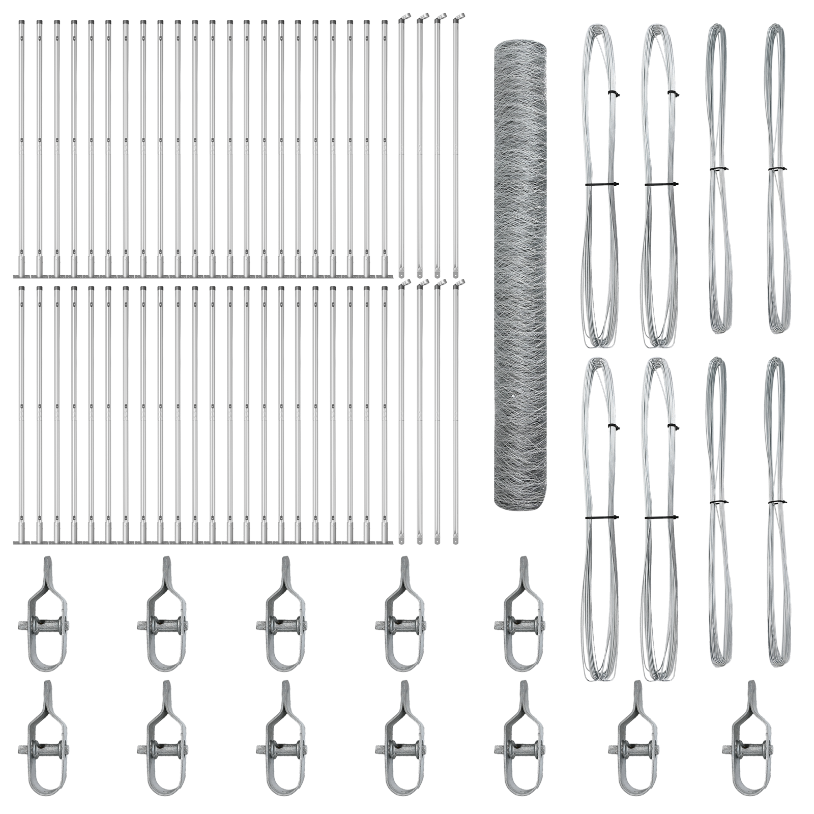 Recinzione Esagonale  1.2x100 m Acciaio Zincato