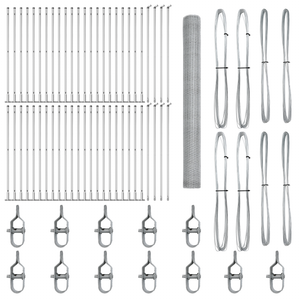 Recinzione Esagonale  1,5x100 m Acciaio Zincato