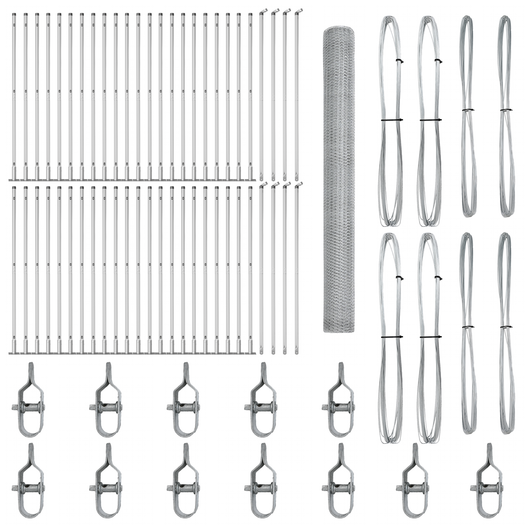 Recinzione Esagonale  1.6x100 m in Acciaio Zincato