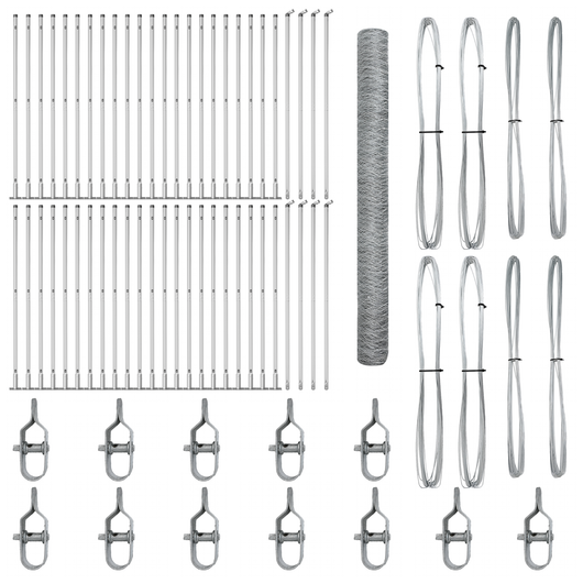 Recinzione Esagonale 1.6 x 100 m Acciaio Zincato