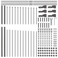 Recinzione da Giardino  Grigia con Parte Superiore ad Arco 5,1x1,75 m in Acciaio