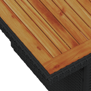 Set di Sofà da Giardino con Cuscini  6 Pezzi Rattan Polyrattan Nero