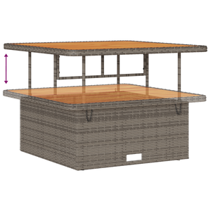 Set di Divani da Giardino  da 8 Pezzi con Cuscini Grigio Polyrattan Acacia