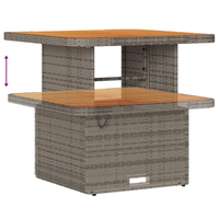 Set di divani da giardino  da 13 pezzi con cuscini grigio polyrattan acacia