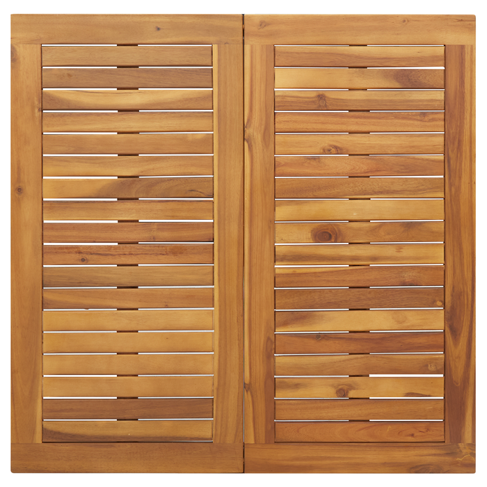 Set da Pranzo per Giardino  3 Pezzi Rattan Polietilene Nero Acacia