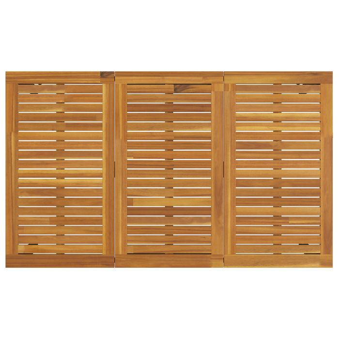 Set pranzo da 5 pezzi giardino  Beige Polirattan Acacia