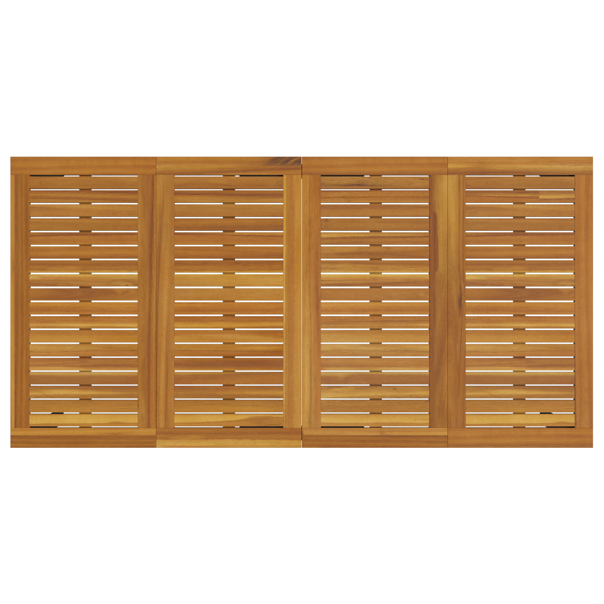 Set da Pranzo Giardino 7 Pezzi Grigio in Rattan Sintetico e Acacia