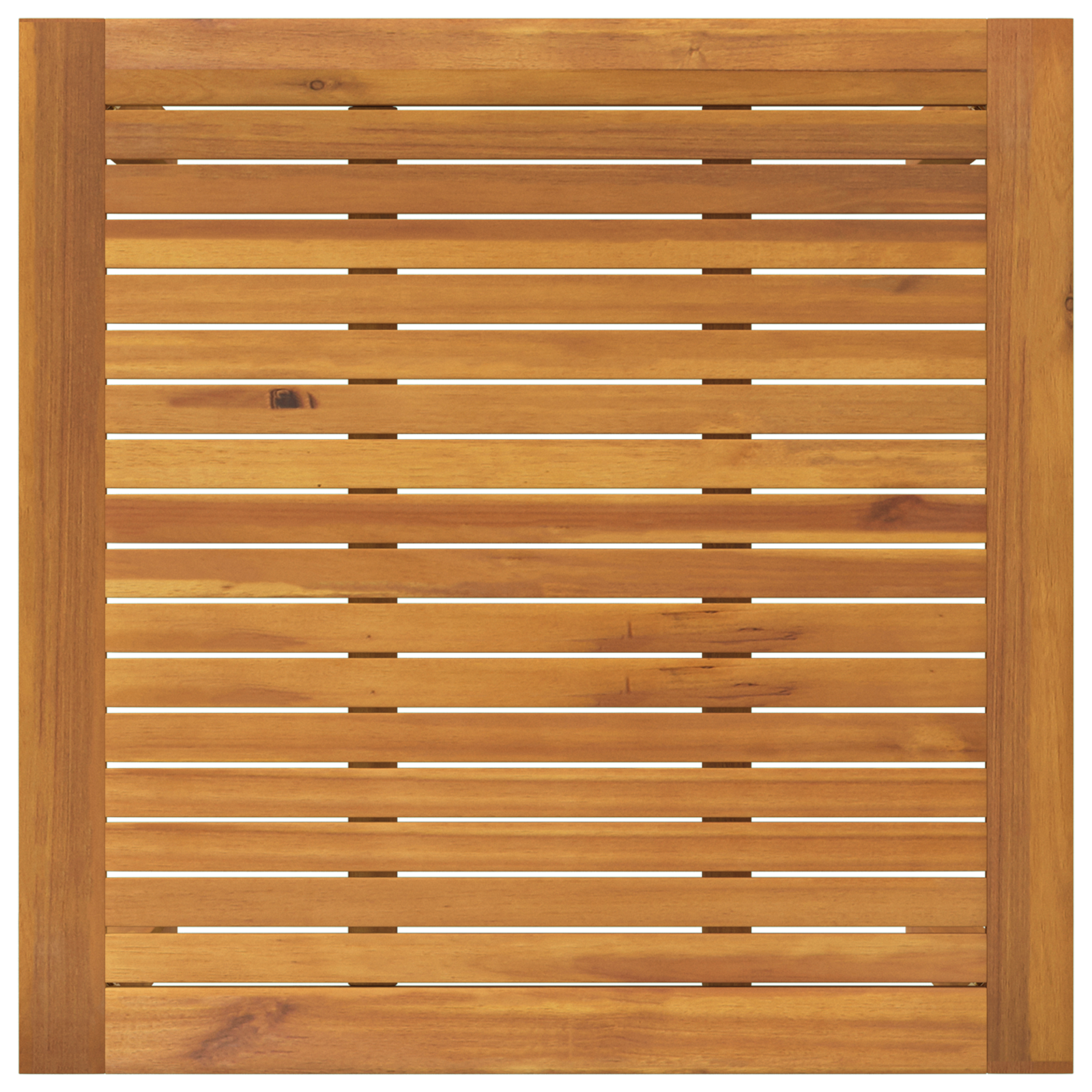 Set da Pranzo da Giardino  in 3 Pezzi Rattan Polietilene Beige Acacia