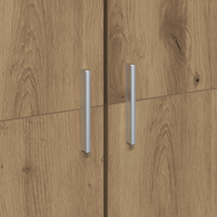 Armadio Alto in Rovere Artigianale 60x35x180 cm Legno Ingegnerizzato