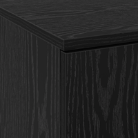 Armadio Alto Rovere Nero 60x35x180 cm Legno Ingegnerizzato