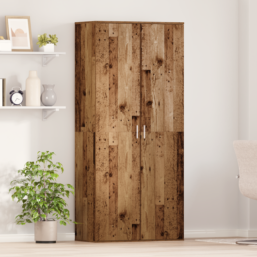 Highboard Legno Vecchio 80x39x178 cm Legno massello