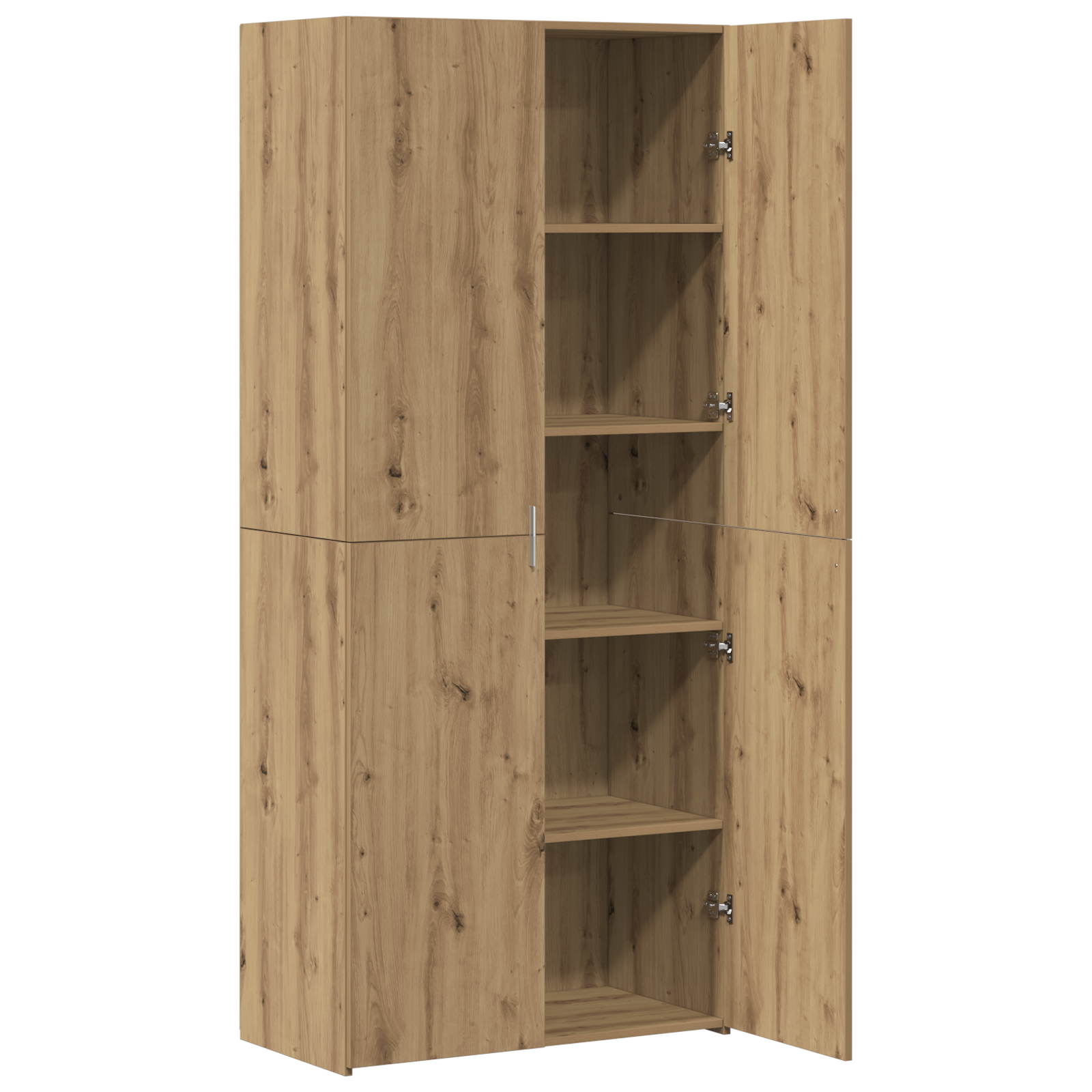 Buffet Highboard Quercia Artigianale 40x42.5x185 cm Legno Ingegnerizzato