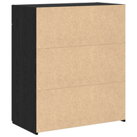 Armadio da stoccaggio Rovere Nero 80x42.5x93.5 cm Legno ingegnerizzato