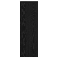 Supporti per Piante 2 pezzi Rovere Nero 33x33x100 cm Legno ingegnerizzato
