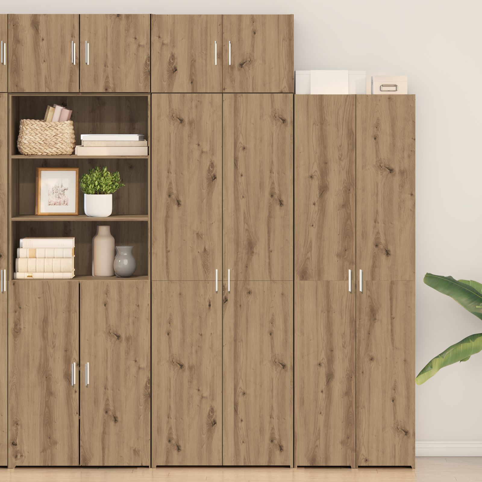Credenza  Rovere Artigianale 70x42.5x225 cm Legno ingegnerizzato