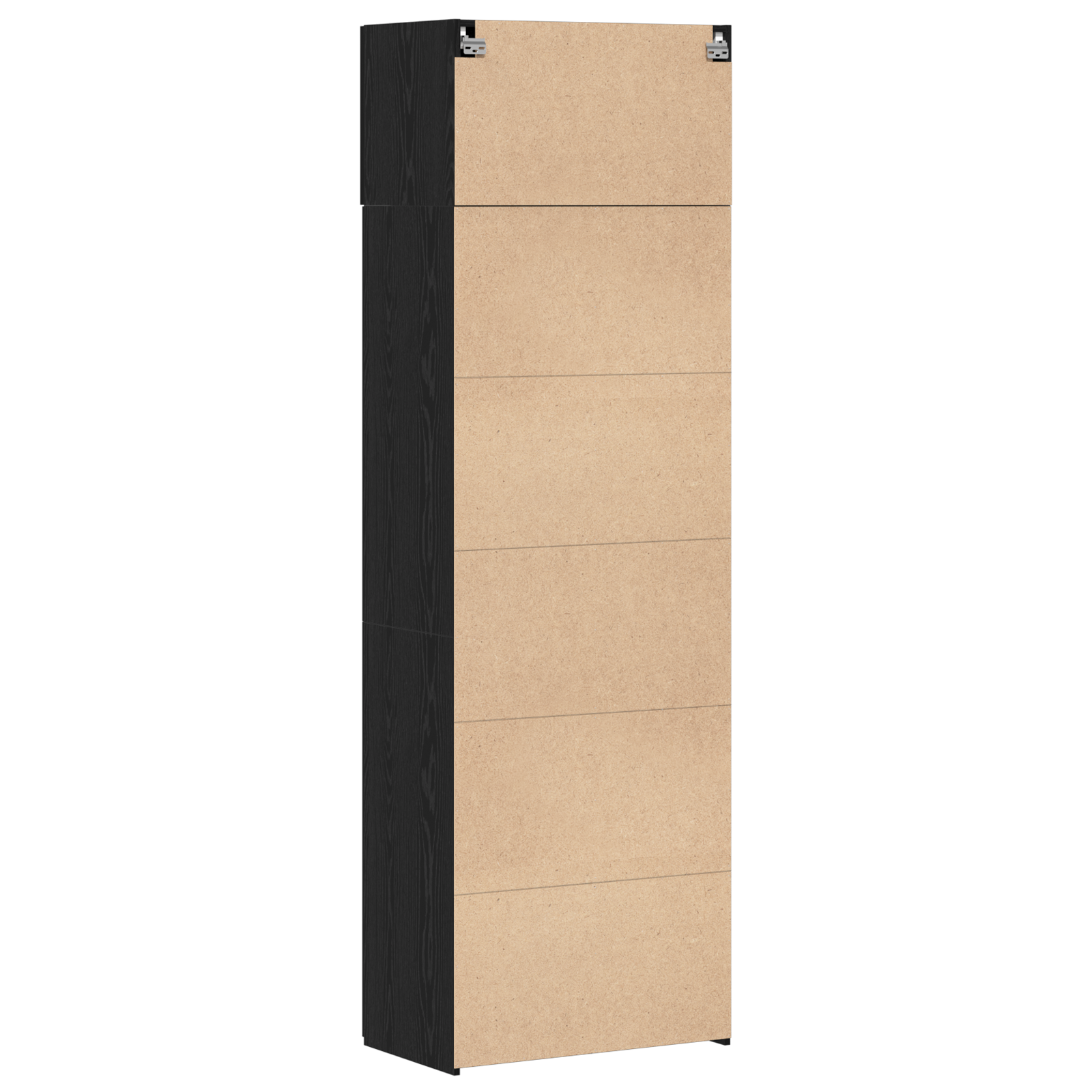 Mobile per Ripostiglio Rovere Nero 70x42,5x225 cm Legno Ingegnerizzato