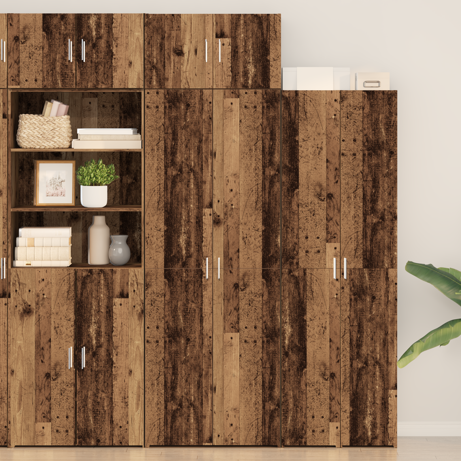 Credenza  Legno Antico 70x42.5x225 cm Legno Ingegnerizzato