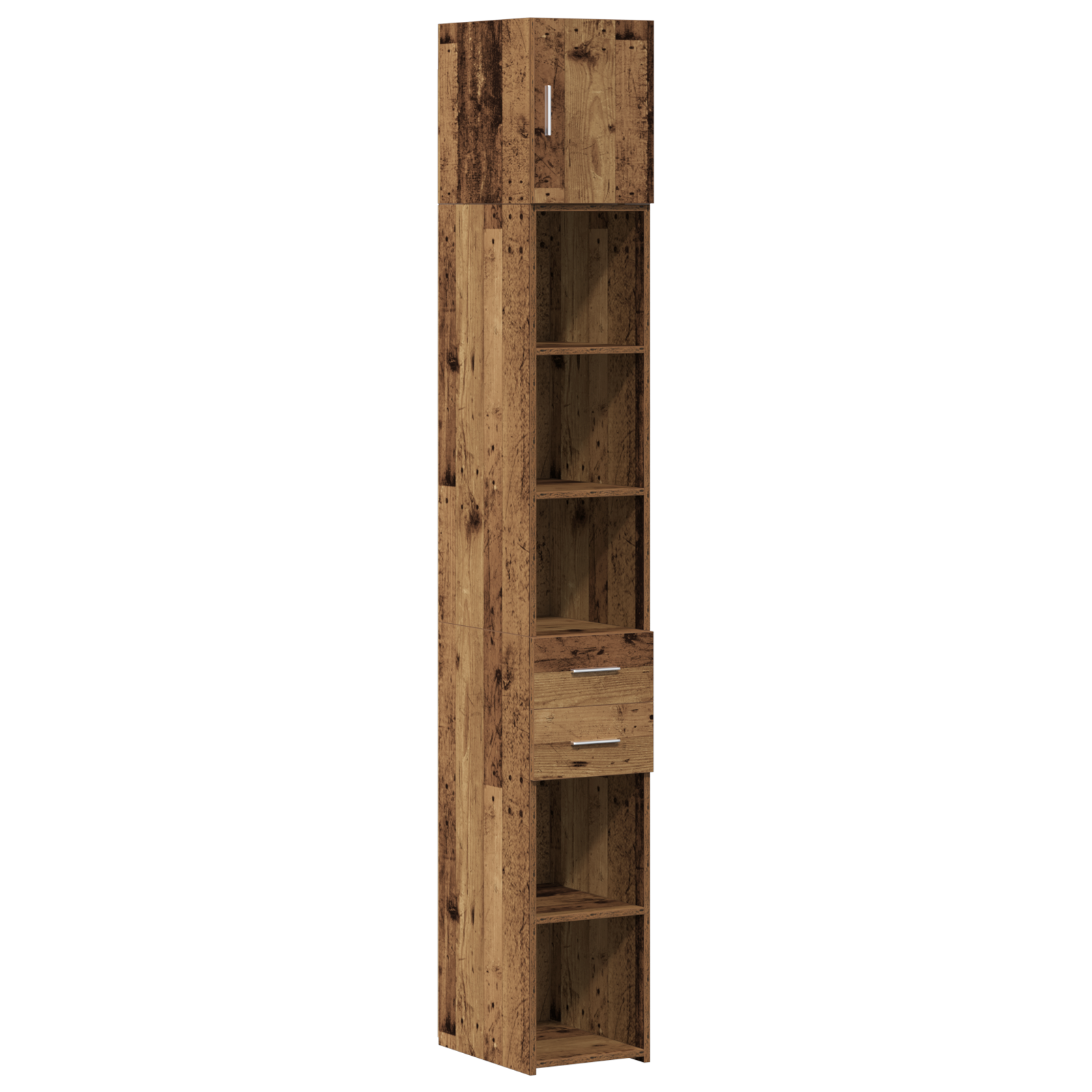 Mobile da Stoccaggio Sottile Legno Vecchio 30x42.5x225 cm Legno Ingegnerizzato