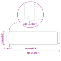 bordo per prato  20 pcs 25x100 cm Flessibile Acciaio Zincato